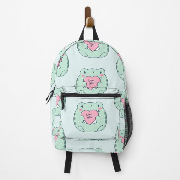 Item preview, Cute Frog Holding Heart for Valentine's Day designed and sold by ShyHomebodyClub.