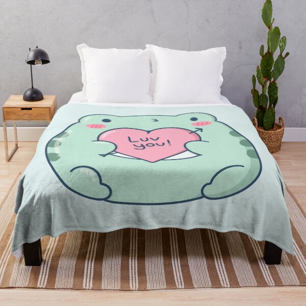 Item preview, Cute Frog Holding Heart for Valentine's Day designed and sold by ShyHomebodyClub.