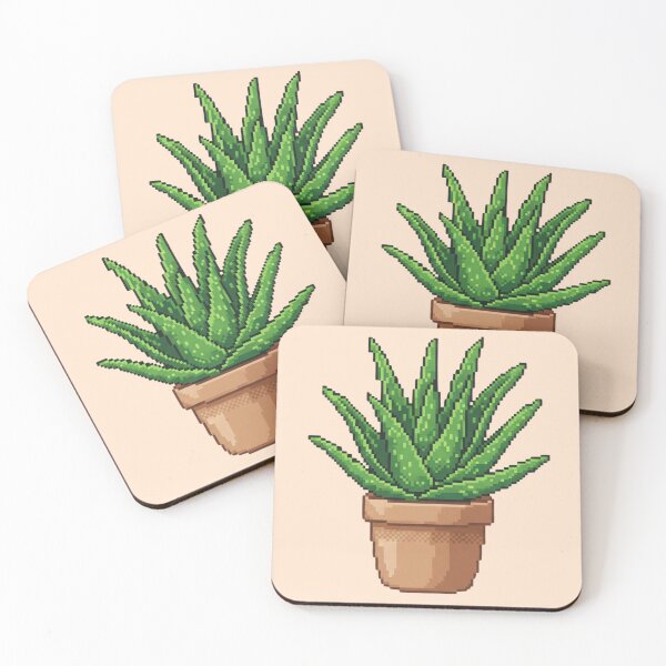 Item preview, Pixel Art Aloe Vera Plant designed and sold by Potato Quality Prints.