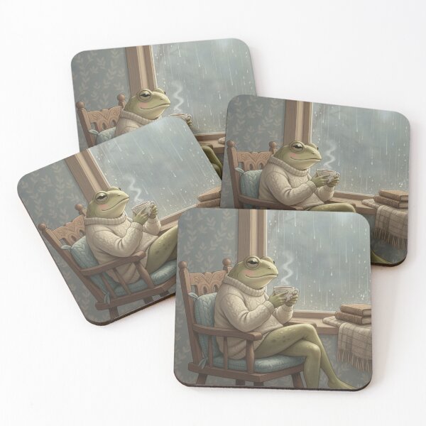 Item preview, Tea Time for an Introverted Frog designed and sold by HeyHas.