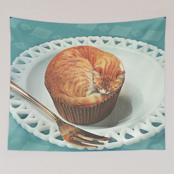 Item preview, Ginger Cupcat Nap - Cat Cupcake designed and sold by Vertigo Artography.
