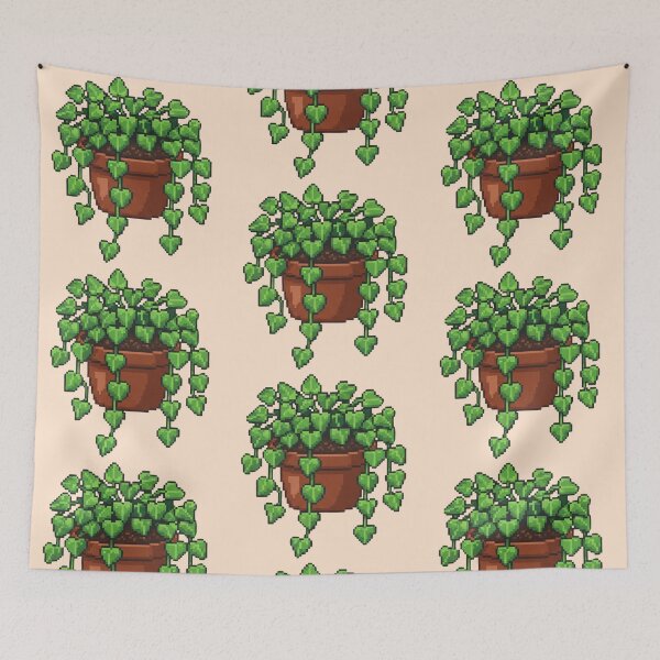 Item preview, Pixel Art Heart Leaf Plant designed and sold by Potato Quality Prints.