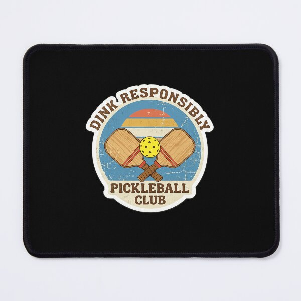 Item preview, "Dink Responsibly" Vintage Pickleball Club Retro Sunset designed and sold by RiotKida.
