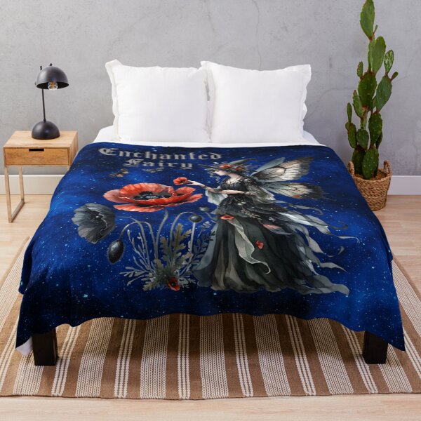 Item preview, Gothic Enchanted Fairy — Poppies, Butterflies & Celestial Magic designed and sold by MysticOzzy.