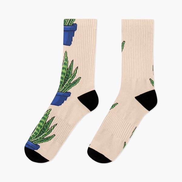 Item preview, Pixel Art Striped Plant designed and sold by Potato Quality Prints.