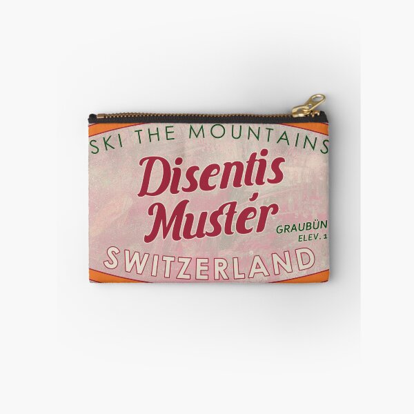 Item preview, Disentis/Mustér, Switzerland, Graubünden, Ski, textured skiing badge designed and sold by Wanderful-roads.