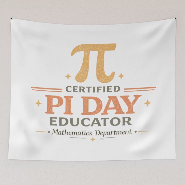 Item preview, Certified Pi Day Educator – Vintage Math Teacher Shirt designed and sold by Oualibaddas.