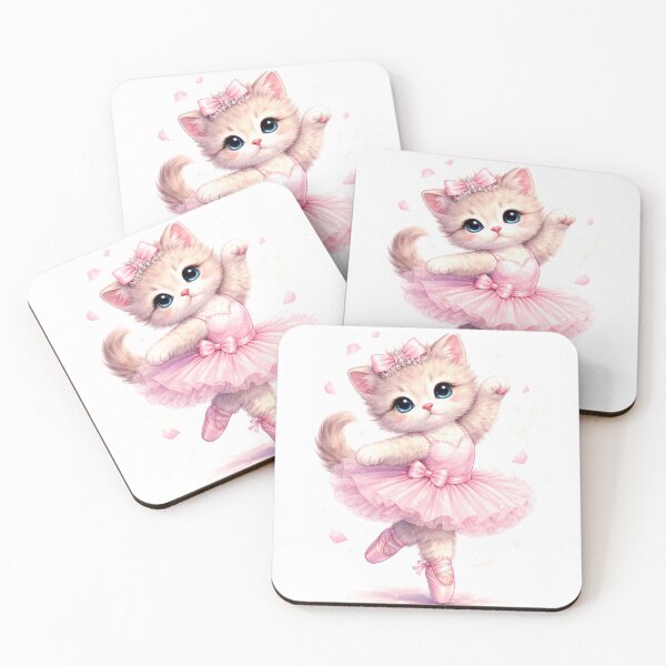 Item preview, Ballet Dreams - Cute Ballerina Kitten. designed and sold by Lylysun.