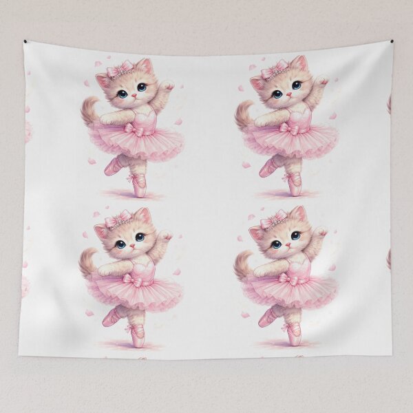 Item preview, Ballet Dreams - Cute Ballerina Kitten. designed and sold by Lylysun.