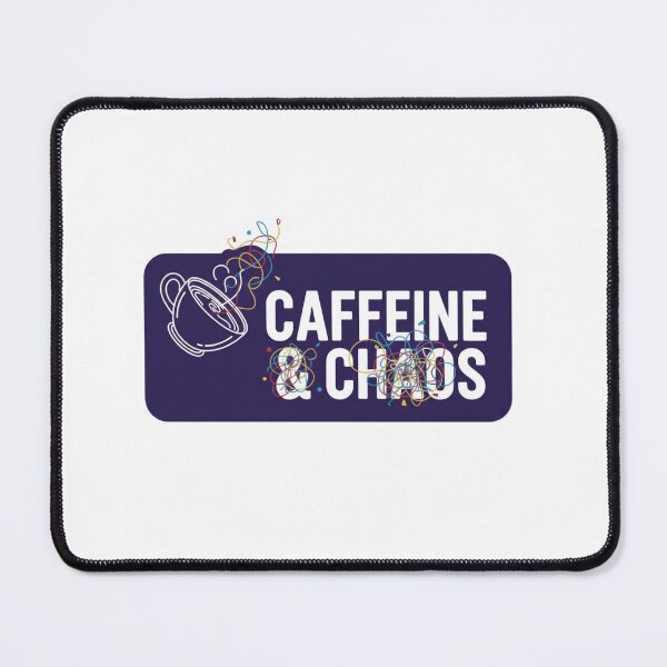 Artikelvorschau, Koffein und Chaos – Lustiger Aufkleber für Kaffeeliebhaber im Homeoffice entworfen und verkauft von ZYNORAworld.
