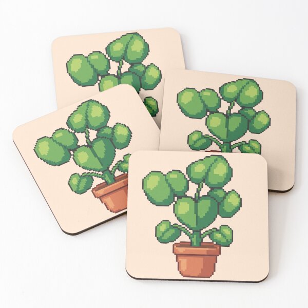 Item preview, Pixel Art Pilea Plant designed and sold by Potato Quality Prints.