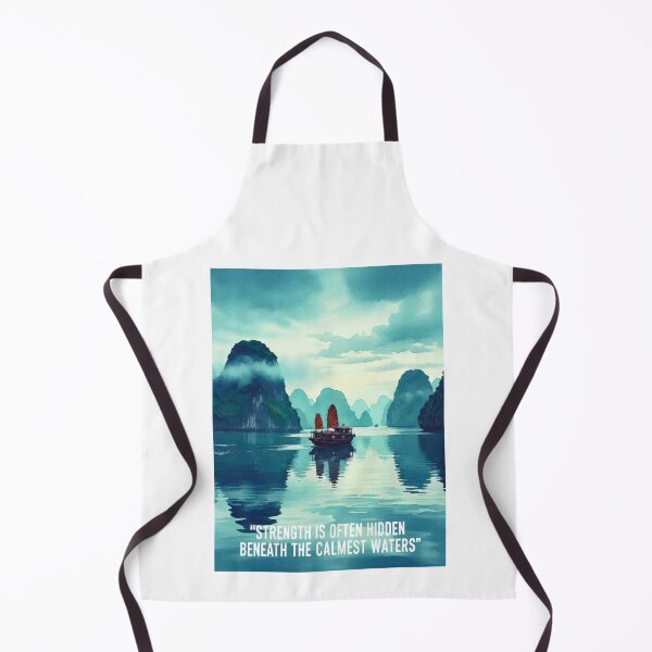 Item preview, Ha Long Bay Vietnam - Emerald Water Watercolor Landscape designed and sold by TheDesignDen21.