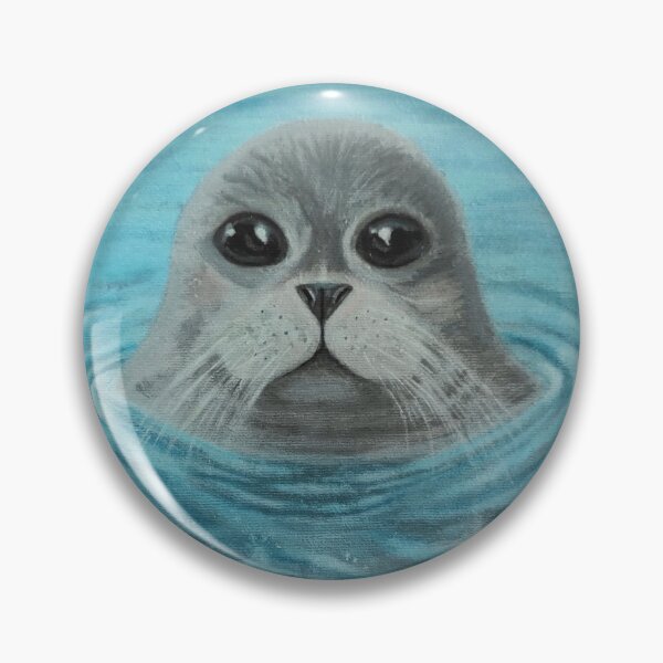 Item preview, Peaceful seal in blue water - quiet ocean presence  designed and sold by DreamingAwake1.