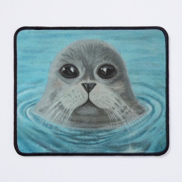 Item preview, Peaceful seal in blue water - quiet ocean presence designed and sold by DreamingAwake1.