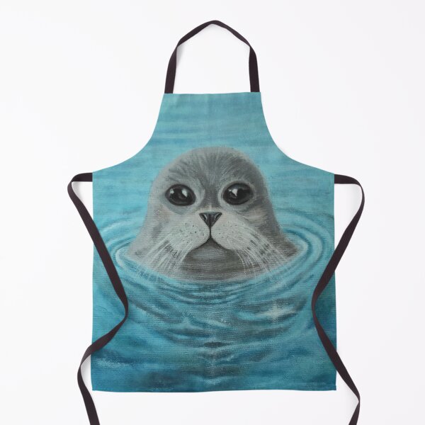 Item preview, Peaceful seal in blue water - quiet ocean presence designed and sold by DreamingAwake1.