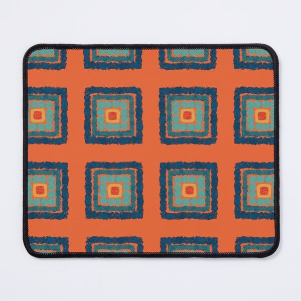 Item preview, Fuzzy Squares Orange designed and sold by jehb.creative.