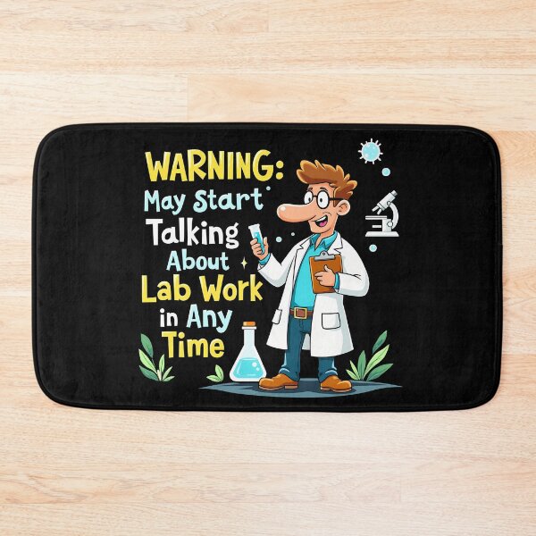 Item preview, Warning: May Start Talking About Lab Work Anytime – Funny Med Student Shirt designed and sold by CyfroweMysli.