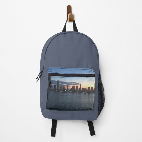 Item preview, Hudson River Skyline View NJ Buildings Stickers Prints Posters Wall Art Magnet Home Coffee Cup Decoration TShirt Stationary Notebook Magnet Hat Kitchen Work School Office Redbubble Shop designed and sold by Saritas Boutique Shop.