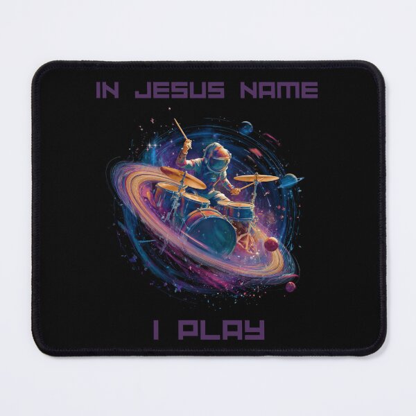 Item preview, In Jesus Name I Play Drums Drummer Gifts designed and sold by Verdear.