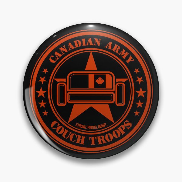 Item preview, Couch Troops Canadian Army (Red) designed and sold by helenacooper.