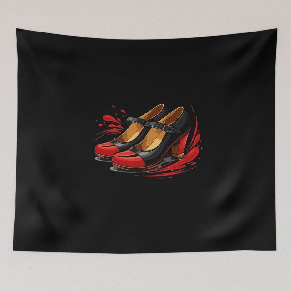Item preview, Flamenco Shoes: Passion and Spirit in Red and Black designed and sold by J&BCreativE.