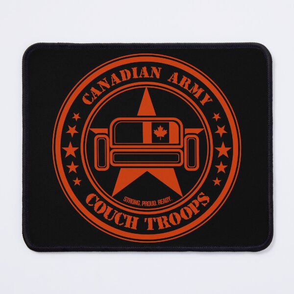 Item preview, Couch Troops Canadian Army (Red) designed and sold by helenacooper.