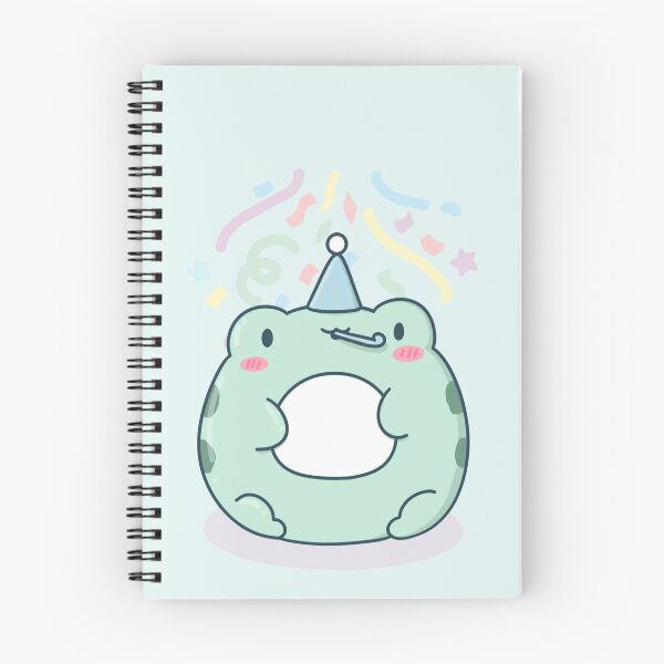 Item preview, Kawaii Frog with Party Hat and Noise Maker designed and sold by ShyHomebodyClub.