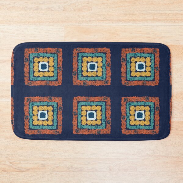 Item preview, Fuzzy Squares Blue designed and sold by jehb.creative.