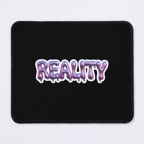 Item preview, Liquid Metal "Reality" Y2K Chrome Dripping Text designed and sold by RiotKida.