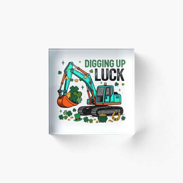 Item preview, Digging My Luck St Patrick's Day Truck  designed and sold by Thread&Fable.