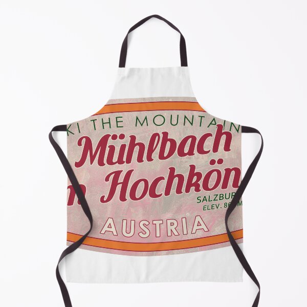 Item preview, Mühlbach am Hochkönig, Austria, Salzburg, Ski, textured skiing badge designed and sold by Wanderful-roads.