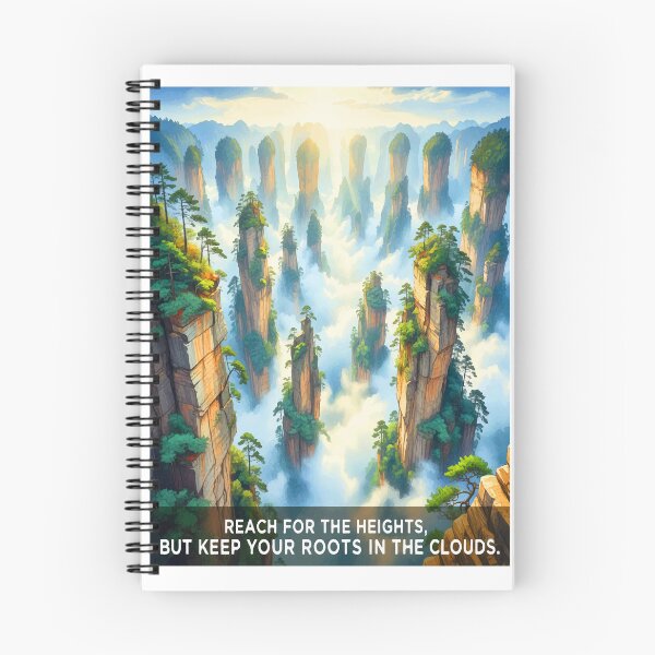 Item preview, Zhangjiajie China Avatar Mountains - Misty Vector Art designed and sold by TheDesignDen21.