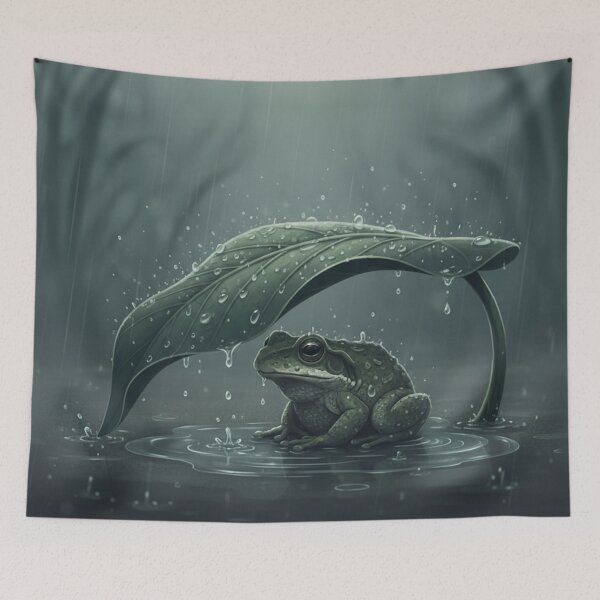 Item preview, Introverted Frog in the Rain designed and sold by HeyHas.