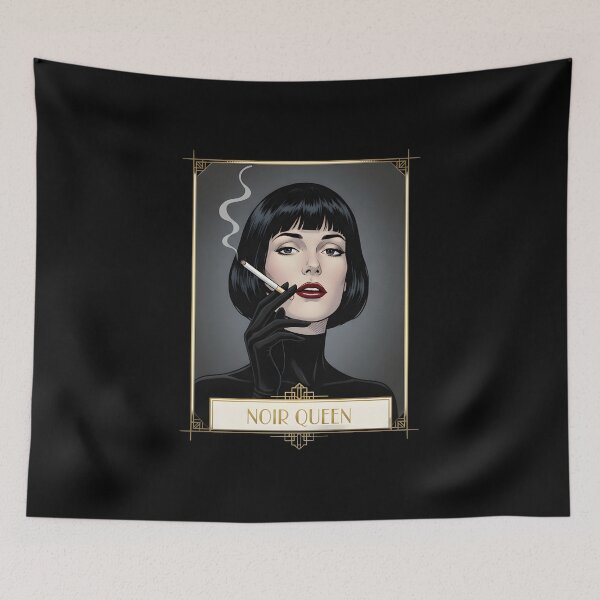 Item preview, Noir Queen Art Deco Femme Fatale Vintage Glam Design. designed and sold by Spark2Seduction.