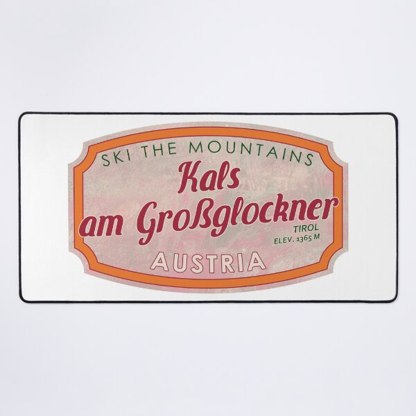 Item preview, Kals am Großglockner, Austria, Tirol, Ski, textured skiing badge designed and sold by Wanderful-roads.