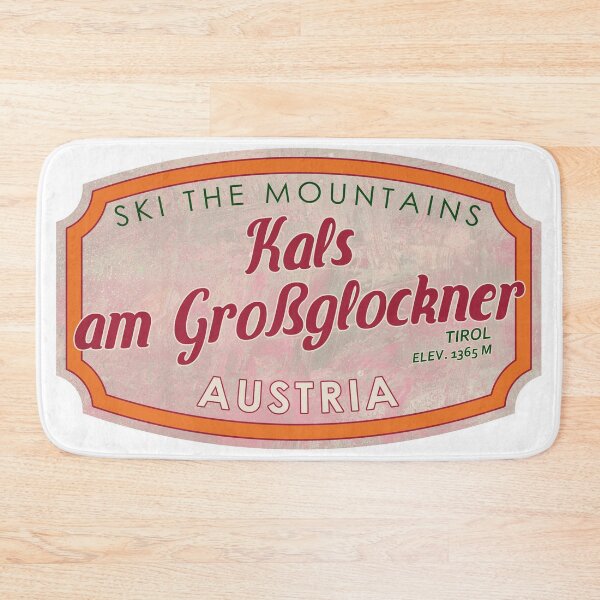 Item preview, Kals am Großglockner, Austria, Tirol, Ski, textured skiing badge designed and sold by Wanderful-roads.