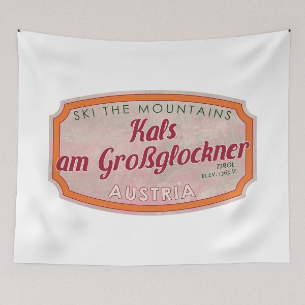 Item preview, Kals am Großglockner, Austria, Tirol, Ski, textured skiing badge designed and sold by Wanderful-roads.
