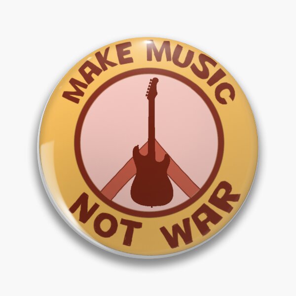 Item preview, Make music not war designed and sold by White-Puffin.