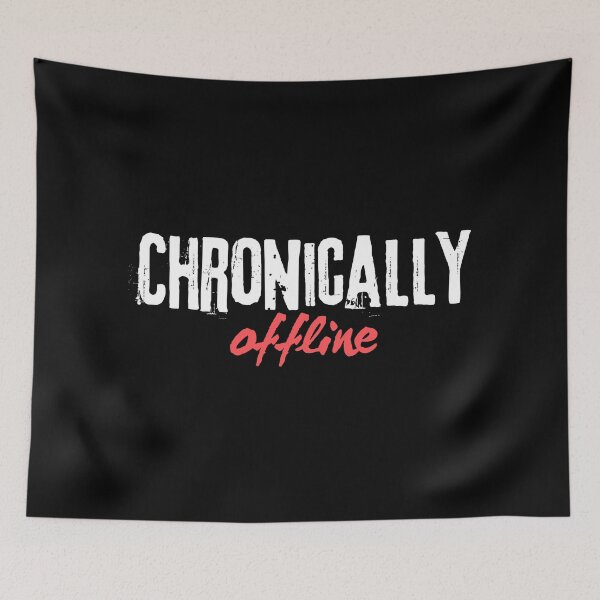 Item preview, Chronically Offline  Offline Is the New Luxury Minimalist Text Design designed and sold by NewRedLady.