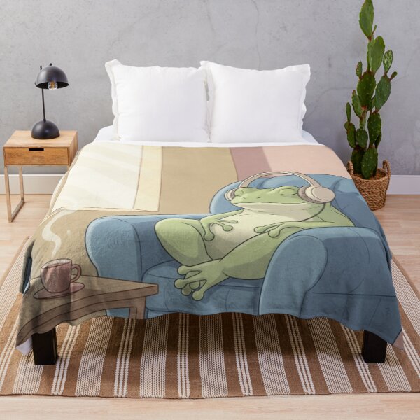 Item preview, Introverted Frog Enjoying the Stillness designed and sold by HeyHas.