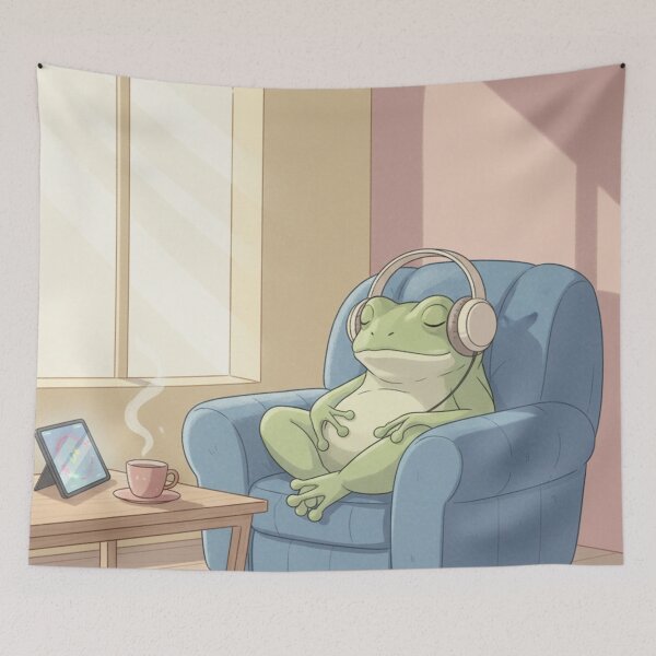 Item preview, Introverted Frog Enjoying the Stillness designed and sold by HeyHas.