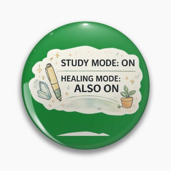 Item preview, Study Mode ON Healing Mode ALSO ON – Balanced Student Life Design designed and sold by Amr Darwish Graphic designer.