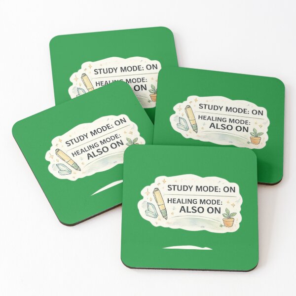 Item preview, Study Mode ON Healing Mode ALSO ON – Balanced Student Life Design designed and sold by Amr Darwish Graphic designer.