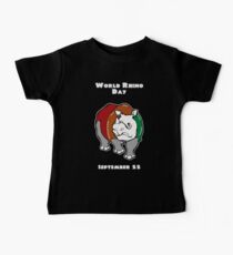 Camiseta para bebés World Rhino Day