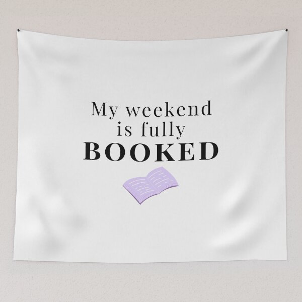 Item preview, My Weekend Is Fully Booked Book Lover Gift Sticker designed and sold by ade-datt.