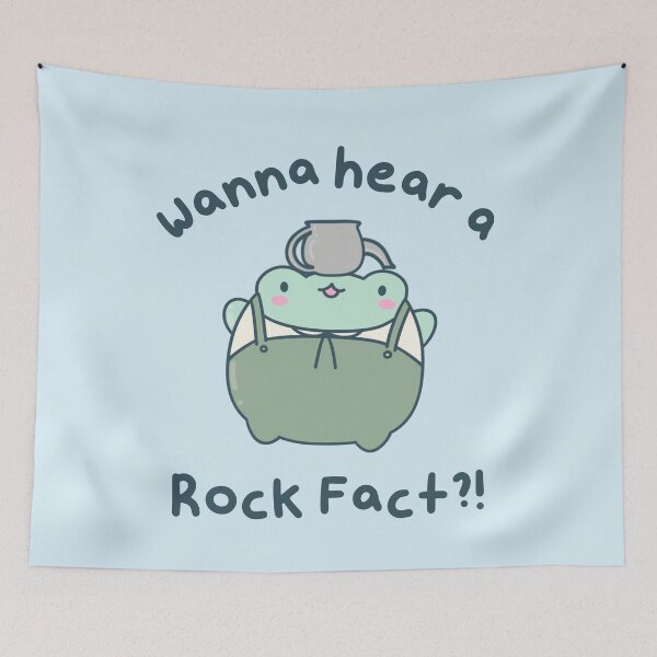 Item preview, Wanna Hear a Rock Fact - Cute Over The Garden Wall Frog designed and sold by ShyHomebodyClub.