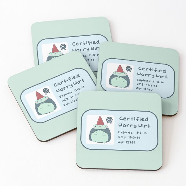Item preview, Certified Worry Wirt - Cute Over The Garden Wall Frog designed and sold by ShyHomebodyClub.