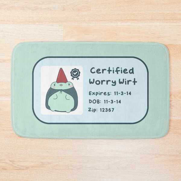 Item preview, Certified Worry Wirt - Cute Over The Garden Wall Frog designed and sold by ShyHomebodyClub.