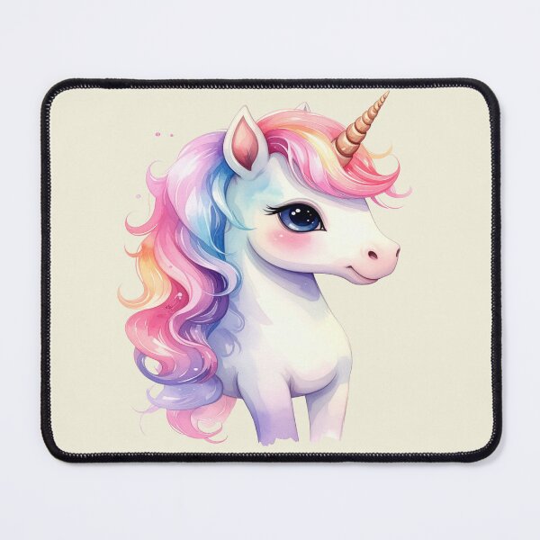 Item preview, Unicorn in soft pastel colors portrait designed and sold by LiskoDesign.