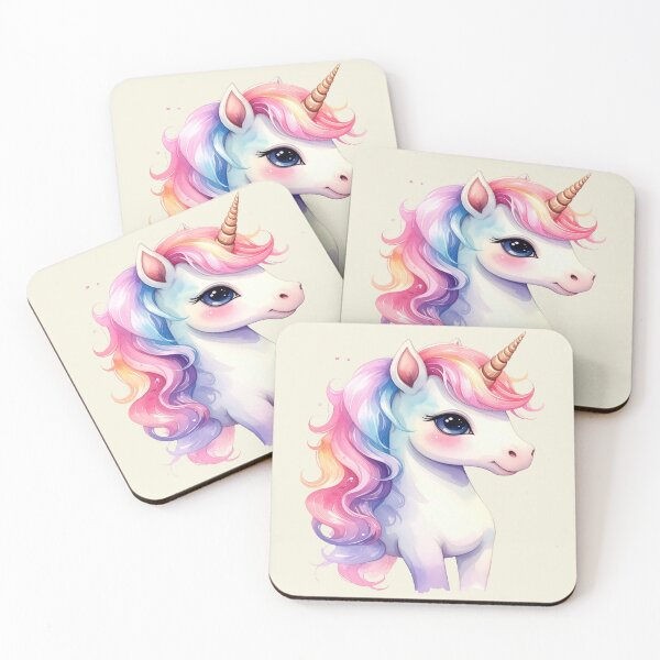 Item preview, Unicorn in soft pastel colors portrait designed and sold by LiskoDesign.